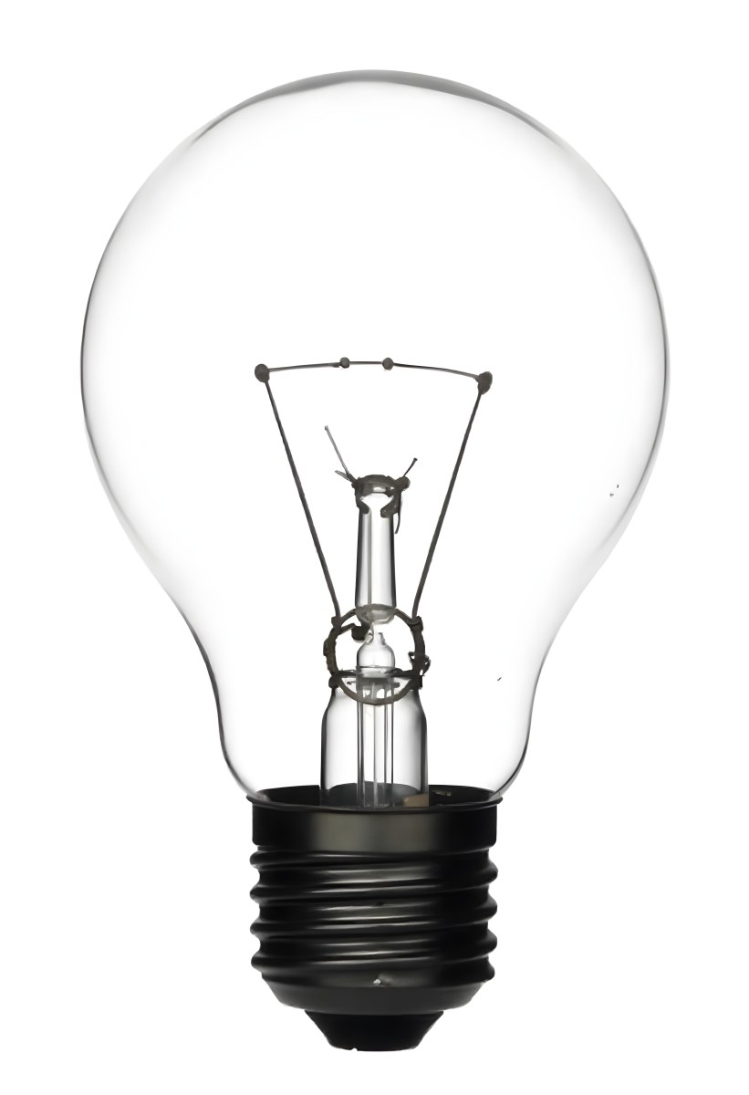 A Clear Light Bulb With Visible Filament And Internal Components Set Against A Plain White Background Showcasing A Clean And Minimalist Design 48 B4fd