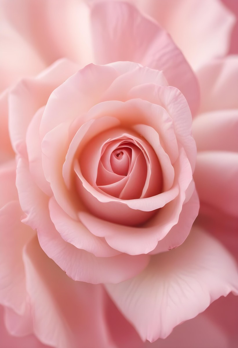 A Closeup Of A Delicate Pink Rose With Soft Velvet 45 047f