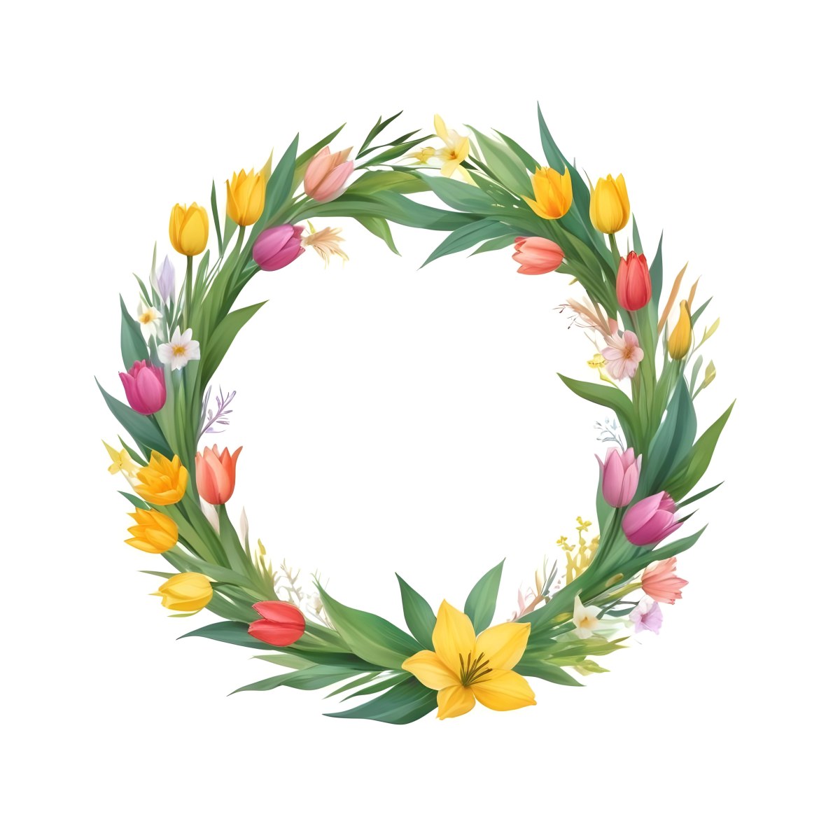 A Colorful Floral Wreath Made Of Tropical Flowers Such As Bird Of Paradise Plumeria And Other Lush Greenery 6 0dcb