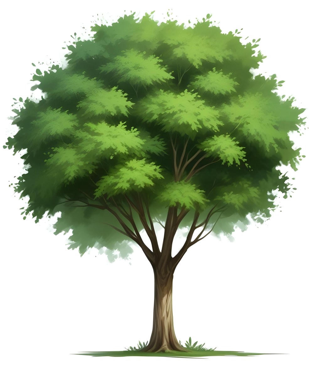 A Large Lush Green Tree With A Thick Trunk And Full Canopy Of Leaves In A Forest Setting With A Blurred Verdant Background 3 2300