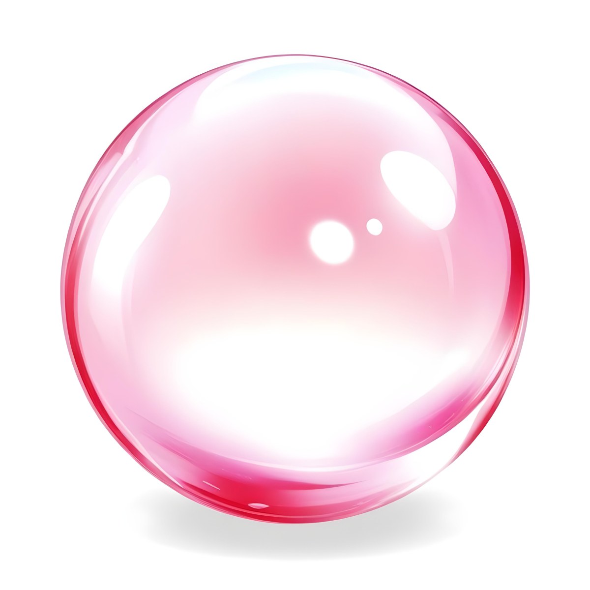 A Pink Crystal Ball With Light Reflections Smooth Surface Vibrant Colors Isolated On A White Background Creating A Visually Appealing And Magical Aesthetic 5 A1f9