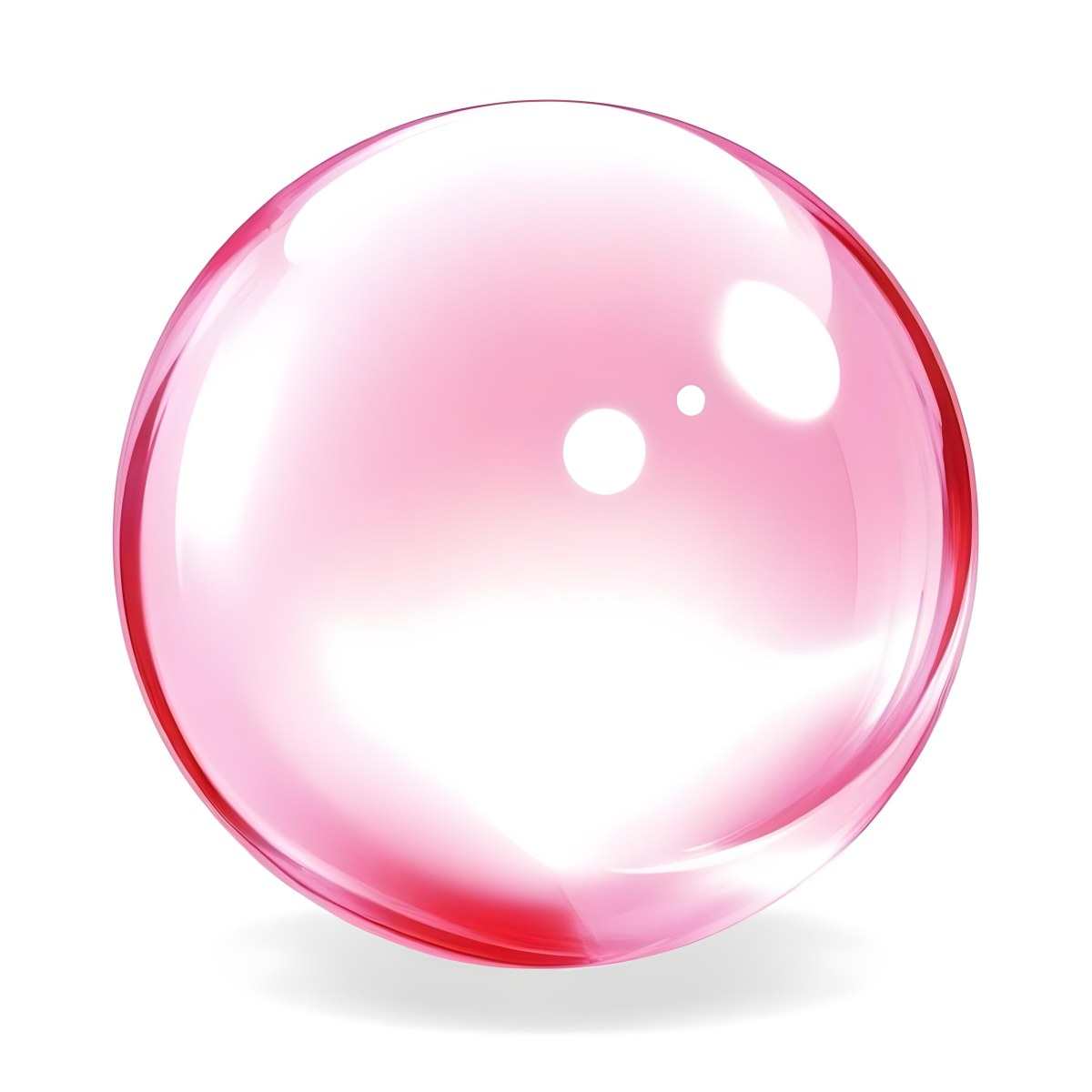 A Pink Crystal Ball With Light Reflections Smooth Surface Vibrant Colors Isolated On A White Background Creating A Visually Appealing And Magical Aesthetic 7 7737