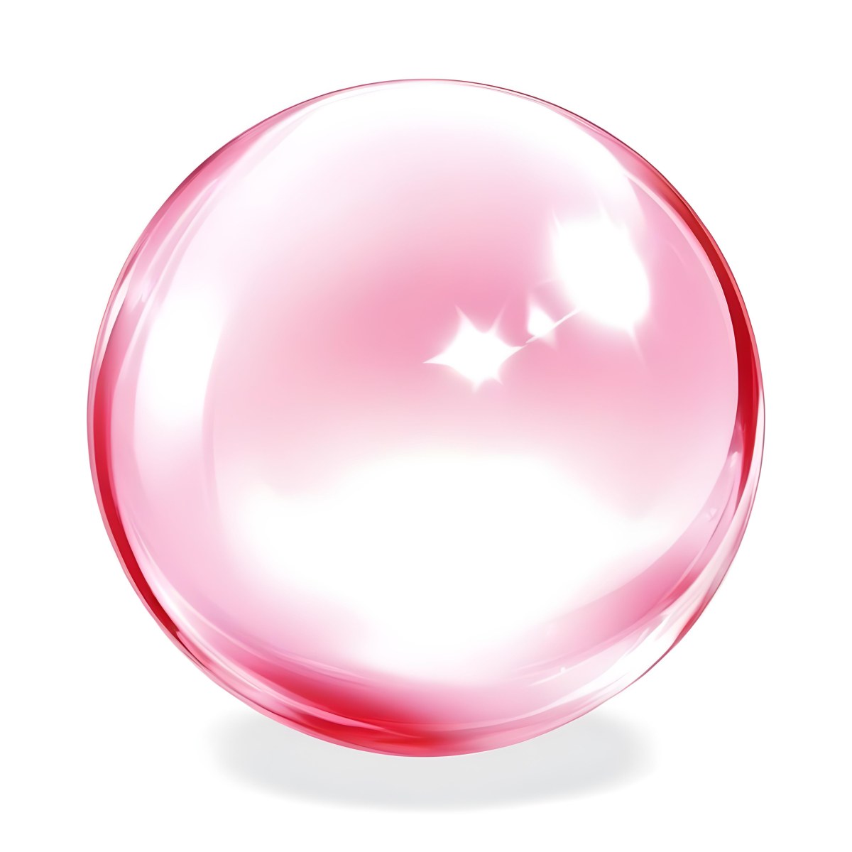 A Pink Crystal Ball With Light Reflections Smooth Surface Vibrant Colors Isolated On A White Background Creating A Visually Appealing And Magical Aesthetic 8 8d1b