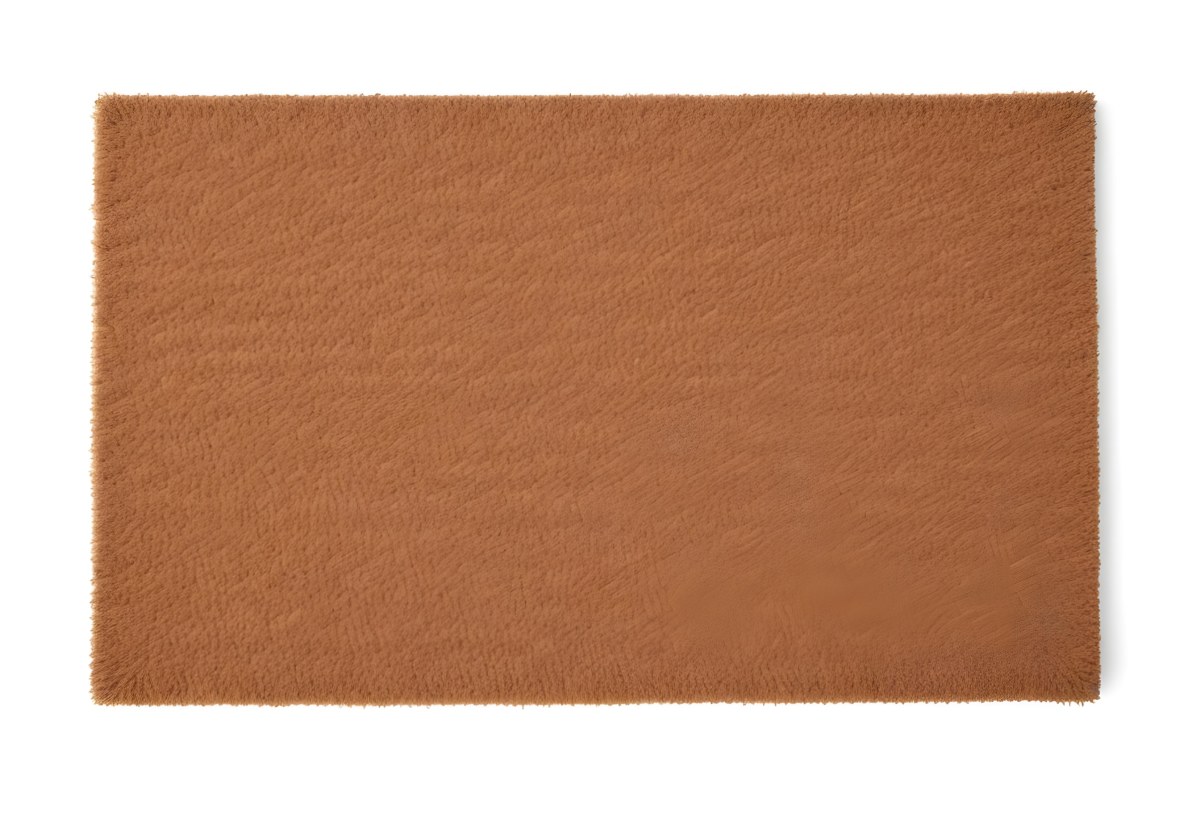 A Rectangular Coir Doormat With A Rough Fibrous Texture Showcasing A Natural Brown Color Placed On A White Surface 13 Ac28