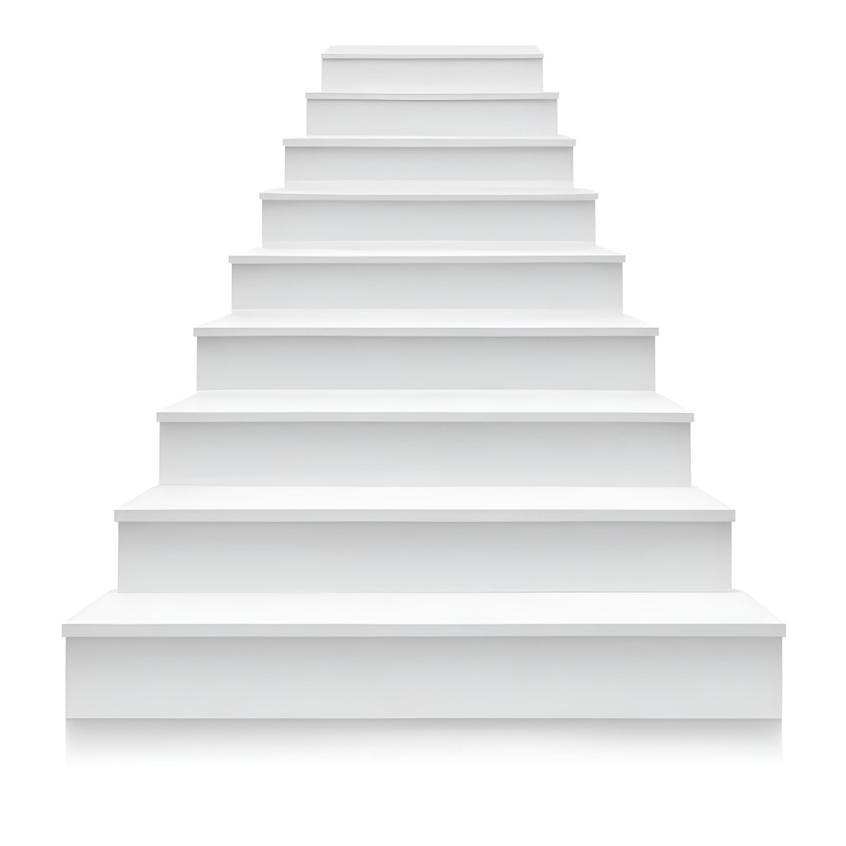 A Set Of White Rectangular Steps Or Stairs Arranged In A Pyramid Shape 11 F17d