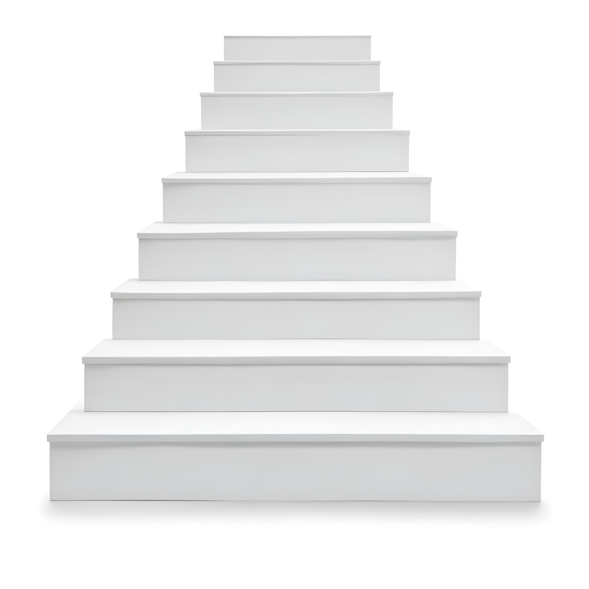 A Set Of White Rectangular Steps Or Stairs Arranged In A Pyramid Shape 2 18e9