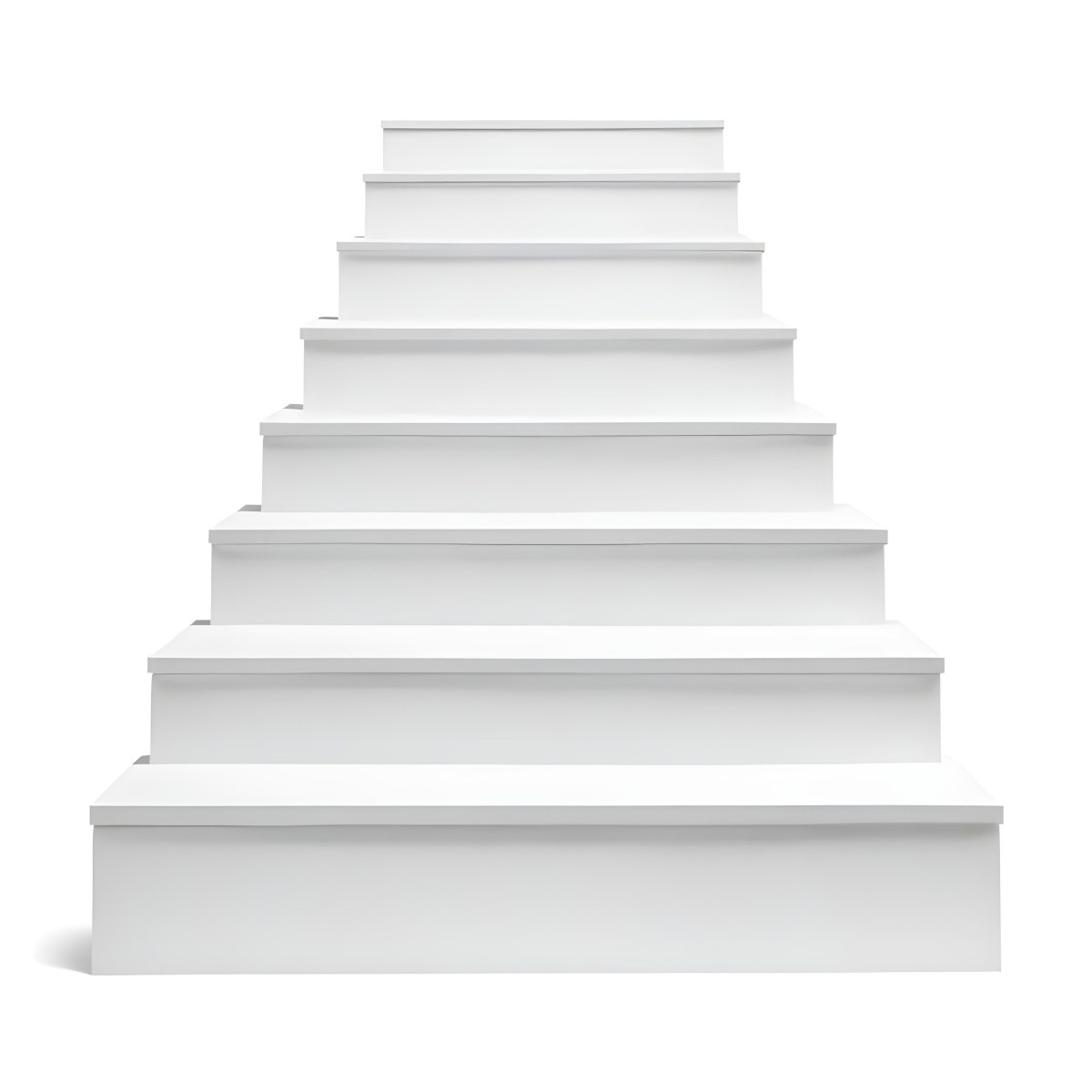 A Set Of White Rectangular Steps Or Stairs Arranged In A Pyramid Shape 31 44d2