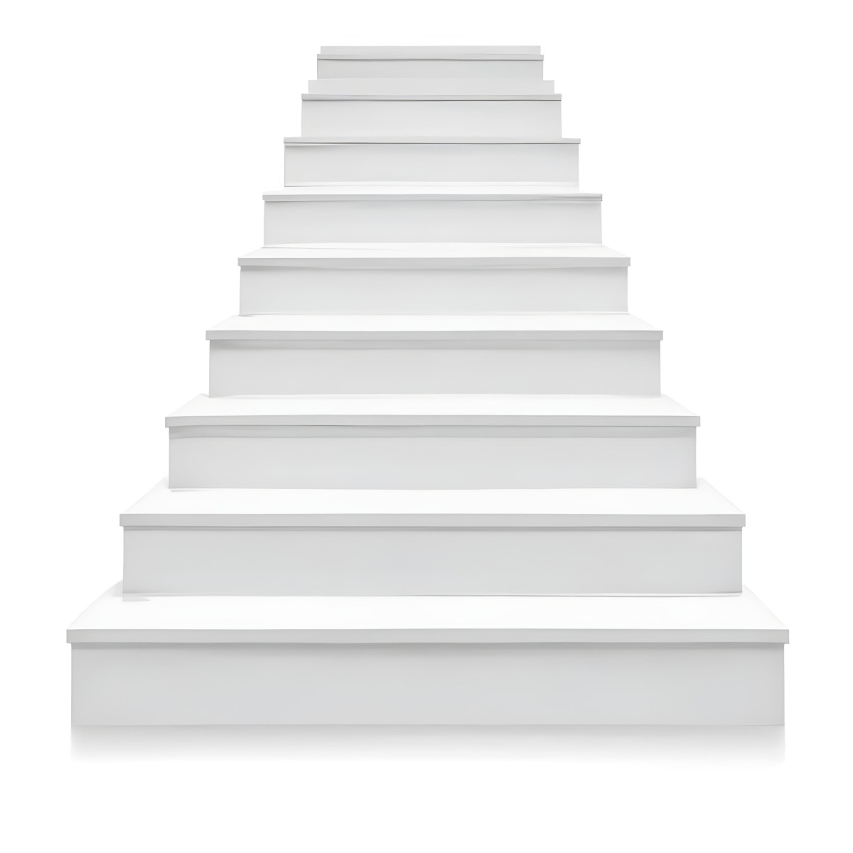 A Set Of White Rectangular Steps Or Stairs Arranged In A Pyramid Shape 38 9de8