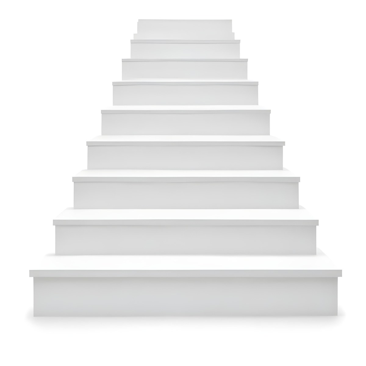 A Set Of White Rectangular Steps Or Stairs Arranged In A Pyramid Shape 41 F882