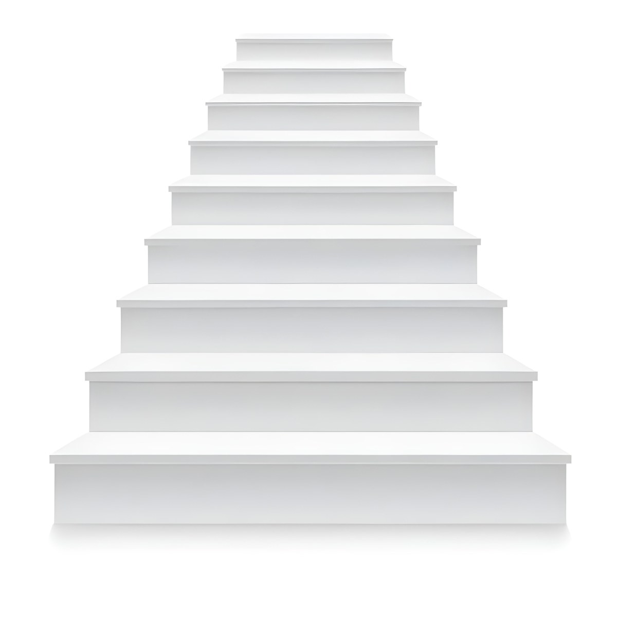 A Set Of White Rectangular Steps Or Stairs Arranged In A Pyramid Shape 45 E98f