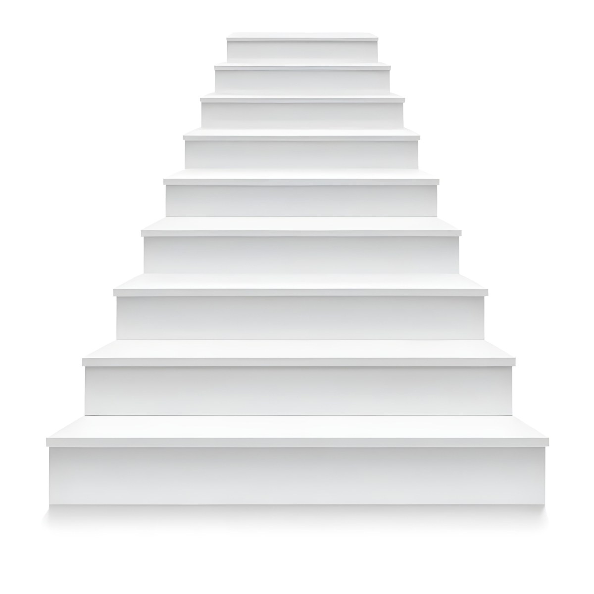 A Set Of White Rectangular Steps Or Stairs Arranged In A Pyramid Shape 48 Edbf