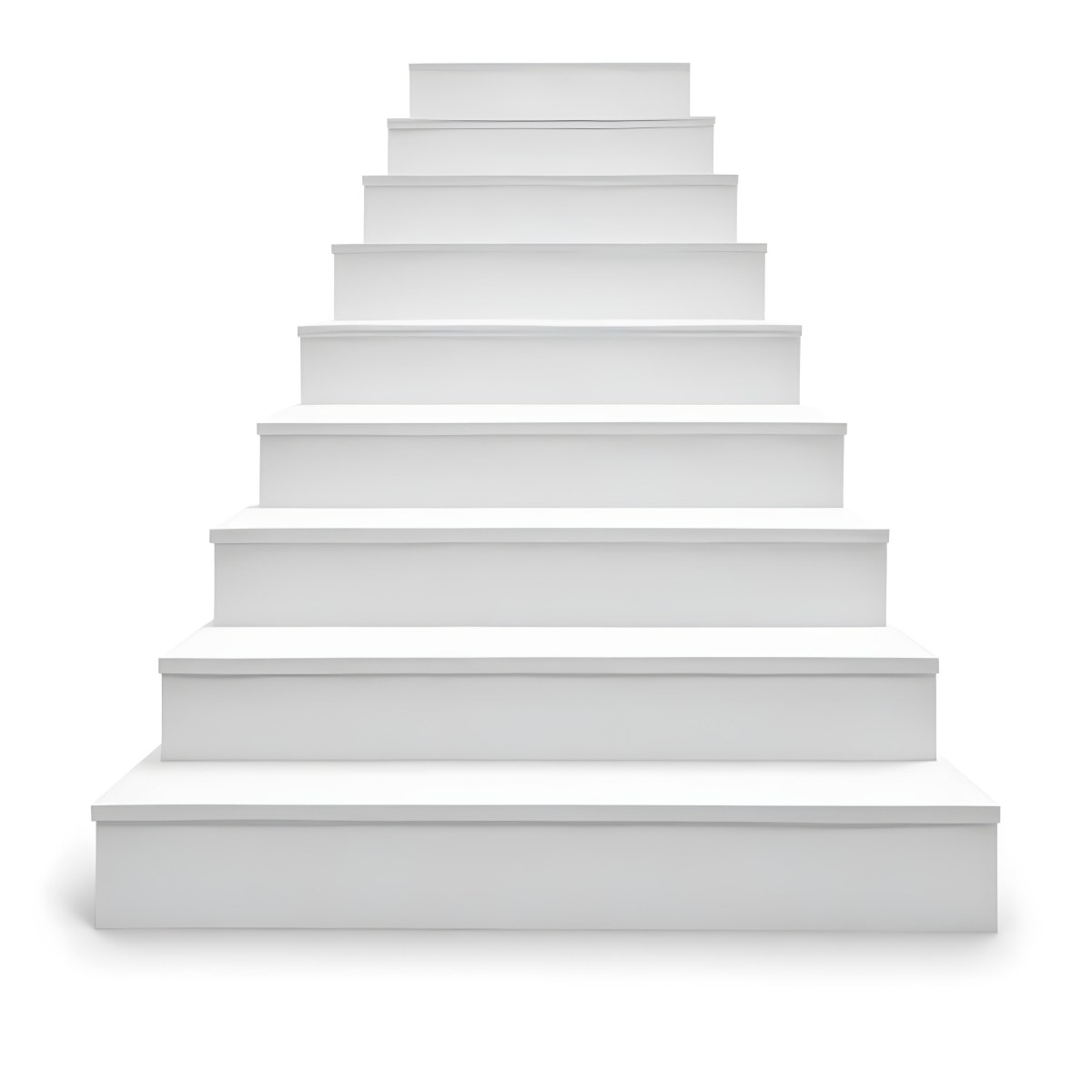 A Set Of White Rectangular Steps Or Stairs Arranged In A Pyramid Shape 5 32c8