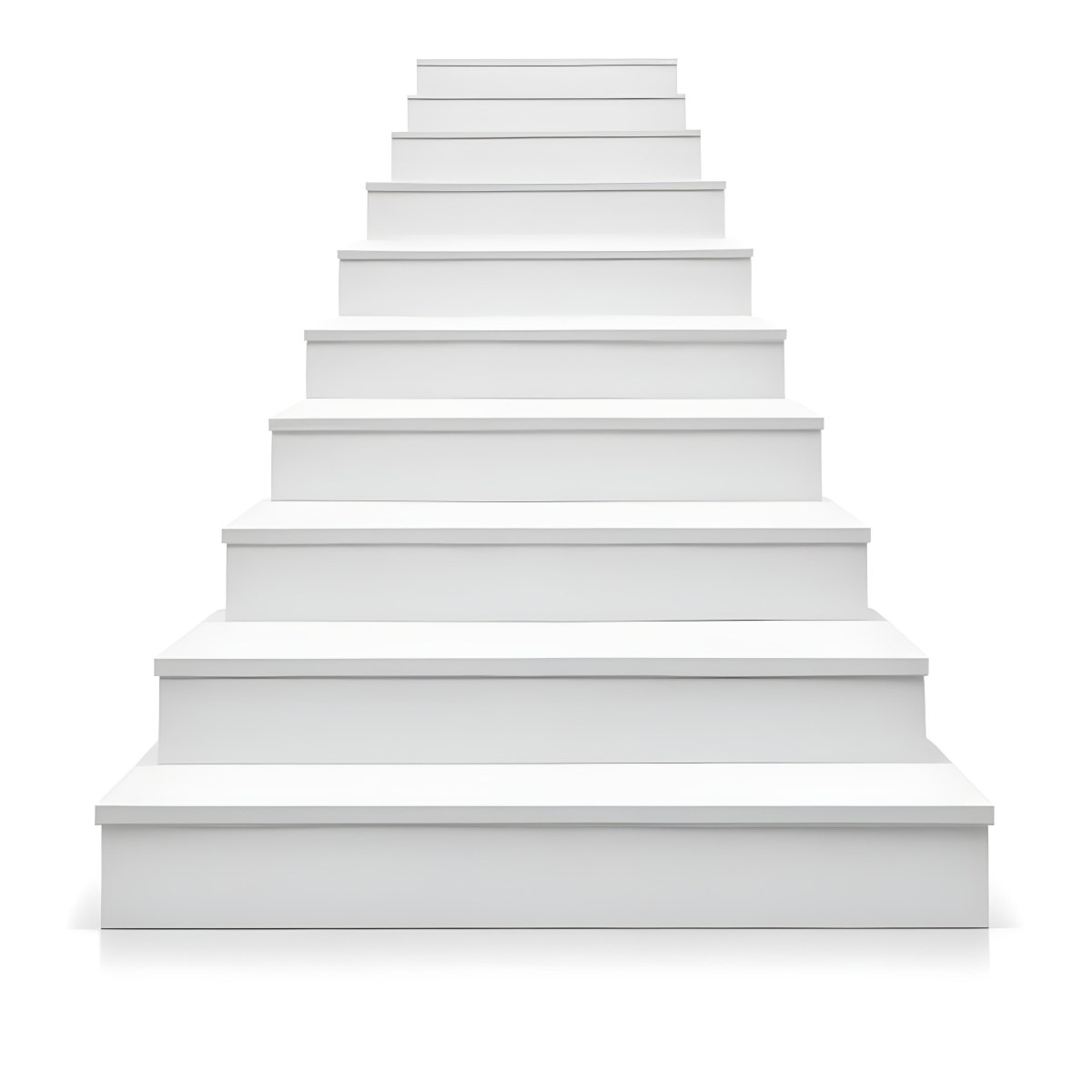 A Set Of White Rectangular Steps Or Stairs Arranged In A Pyramid Shape 9 F653