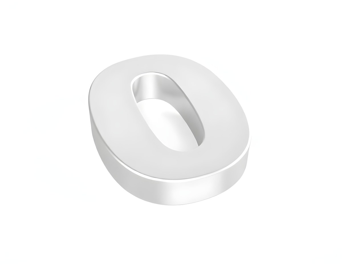 A Silver Number Zero With A Metallic Texture Casting A Soft Shadow On A Plain White Background Minimalist Design Soft Lighting 9 265f