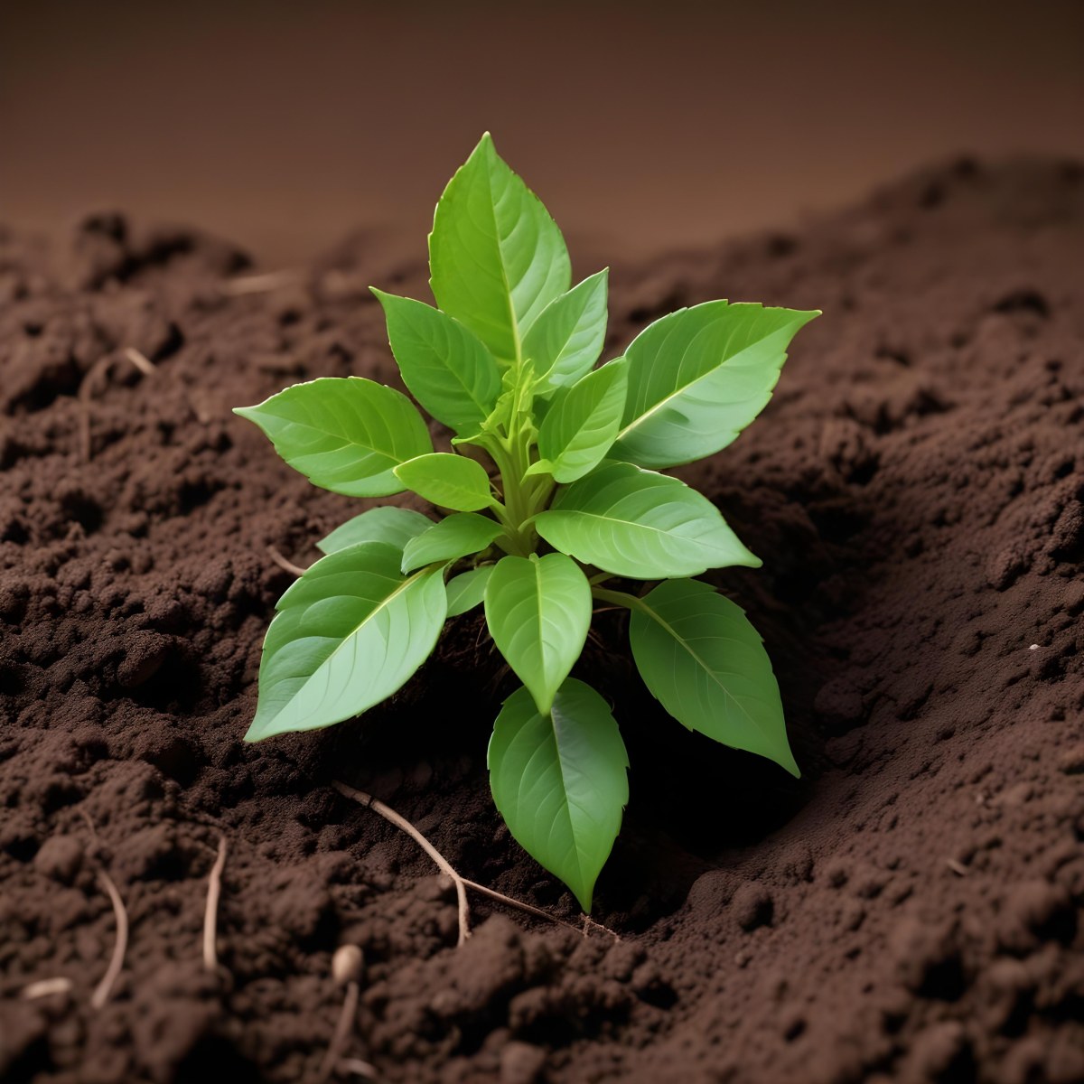 A Small Green Plant With Leaves And Roots In A Pile Of Soil Isolated On A White Background Studio Shot High Resolution 27 F9cc