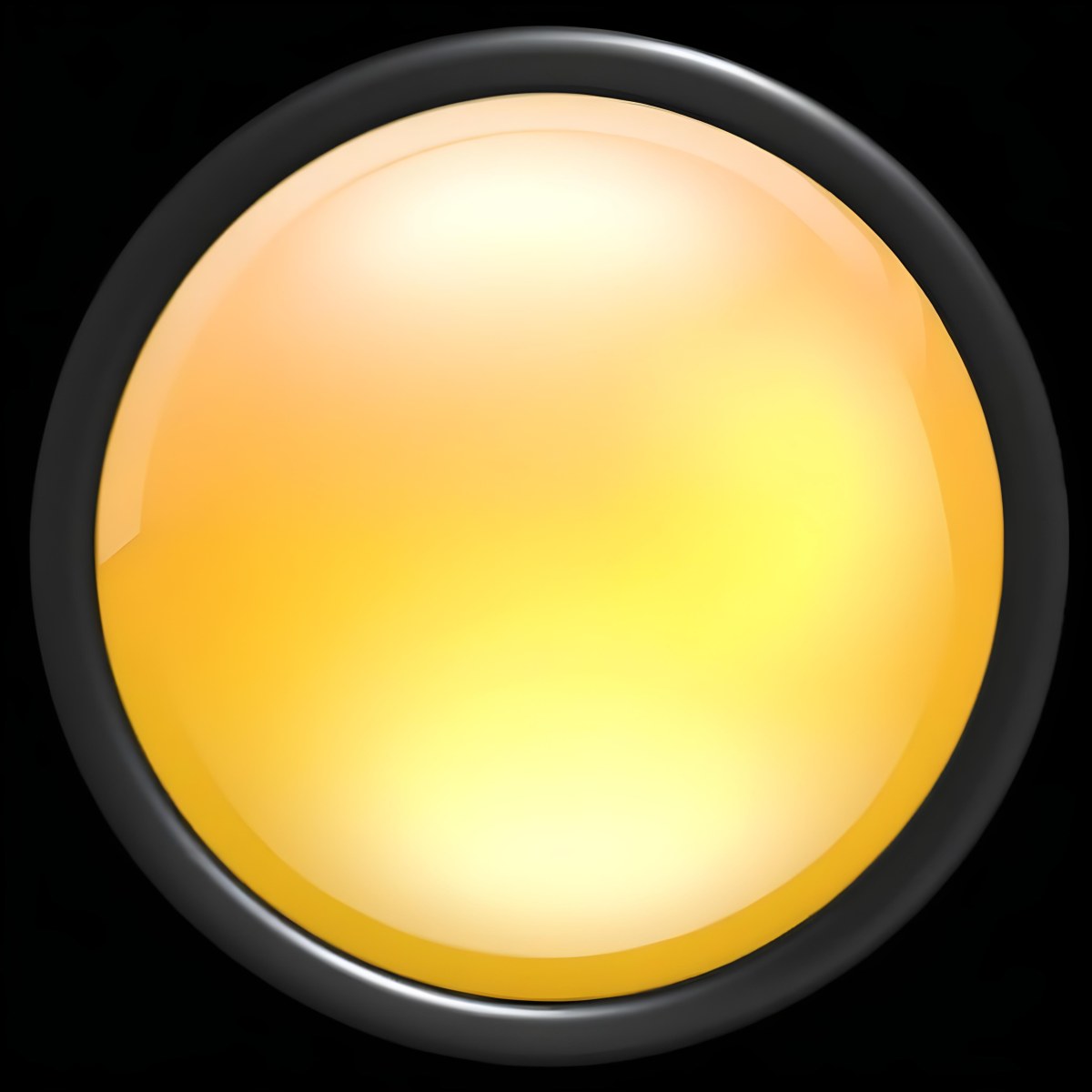 A Yellow Glossy Button With A Yellow Border The Button Has A Gradient From Light Yellow To Dark Yellow Yellow Background 17 D1cc