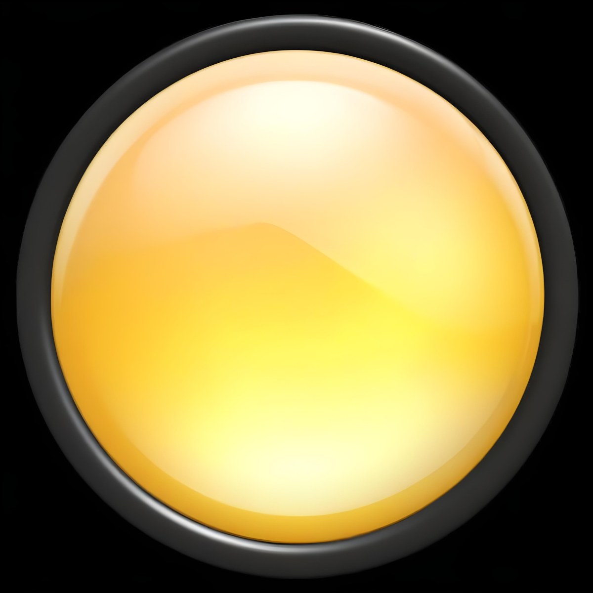 A Yellow Glossy Button With A Yellow Border The Button Has A Gradient From Light Yellow To Dark Yellow Yellow Background 33 96db