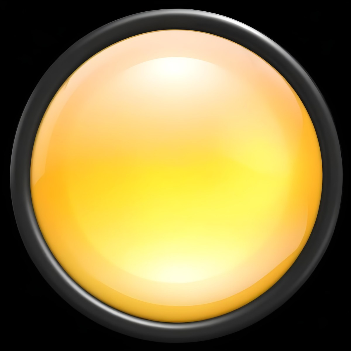 A Yellow Glossy Button With A Yellow Border The Button Has A Gradient From Light Yellow To Dark Yellow Yellow Background 36 1be8