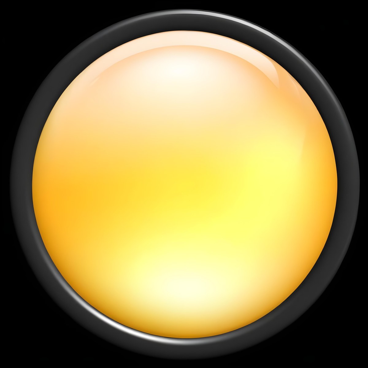 A Yellow Glossy Button With A Yellow Border The Button Has A Gradient From Light Yellow To Dark Yellow Yellow Background 37 5f94