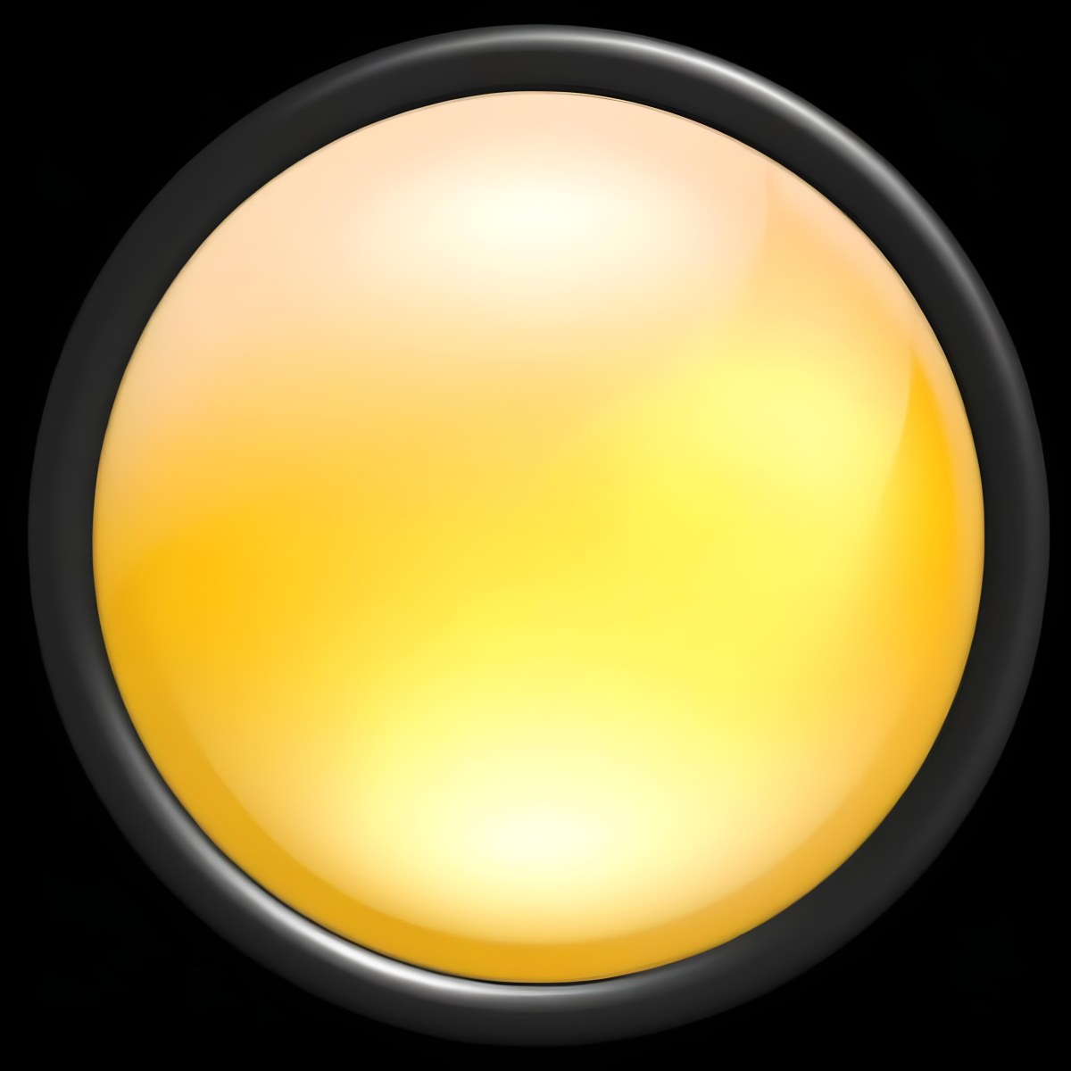 A Yellow Glossy Button With A Yellow Border The Button Has A Gradient From Light Yellow To Dark Yellow Yellow Background 40 5bcd
