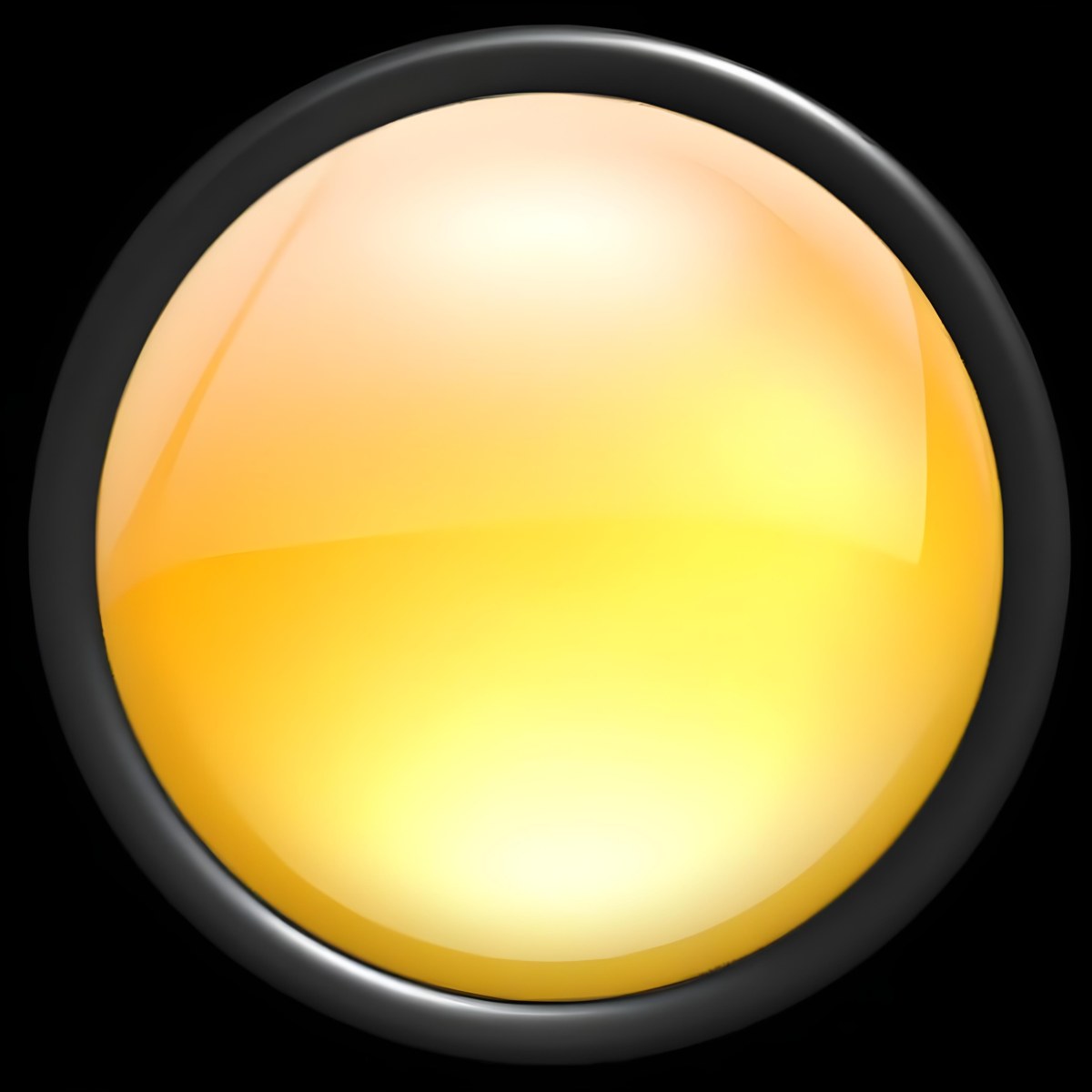 A Yellow Glossy Button With A Yellow Border The Button Has A Gradient From Light Yellow To Dark Yellow Yellow Background 42 47e5