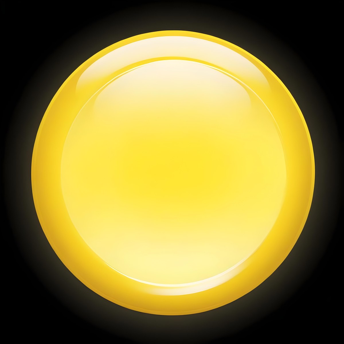 A Yellow Glossy Button With A Yellow Border The Button Has A Gradient From Light Yellow To Dark Yellow Yellow Background 5 Ad52