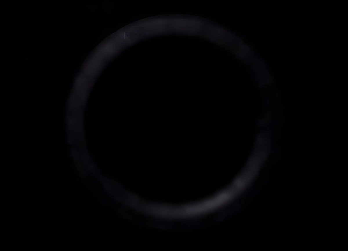 Black Circle With A Grainy Texture The Center Is Solid Black The Edges Are Blurred And Faded On A Black Background 9 Eb7f