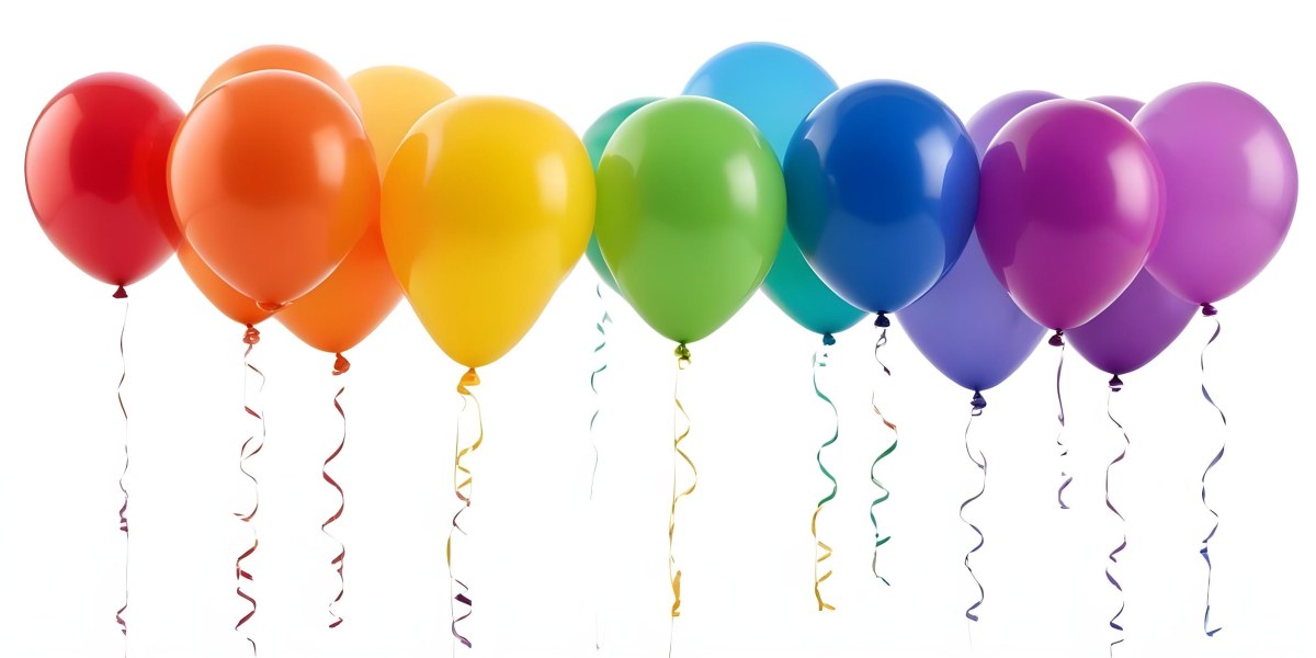 Colorful Balloons In Various Shades Of Red Blue Green Yellow And Purple 27 2fbc