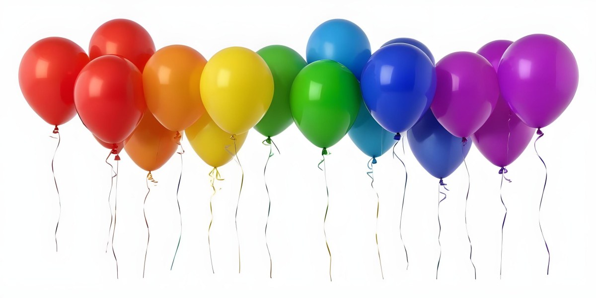Colorful Balloons In Various Shades Of Red Blue Green Yellow And Purple 4 1017