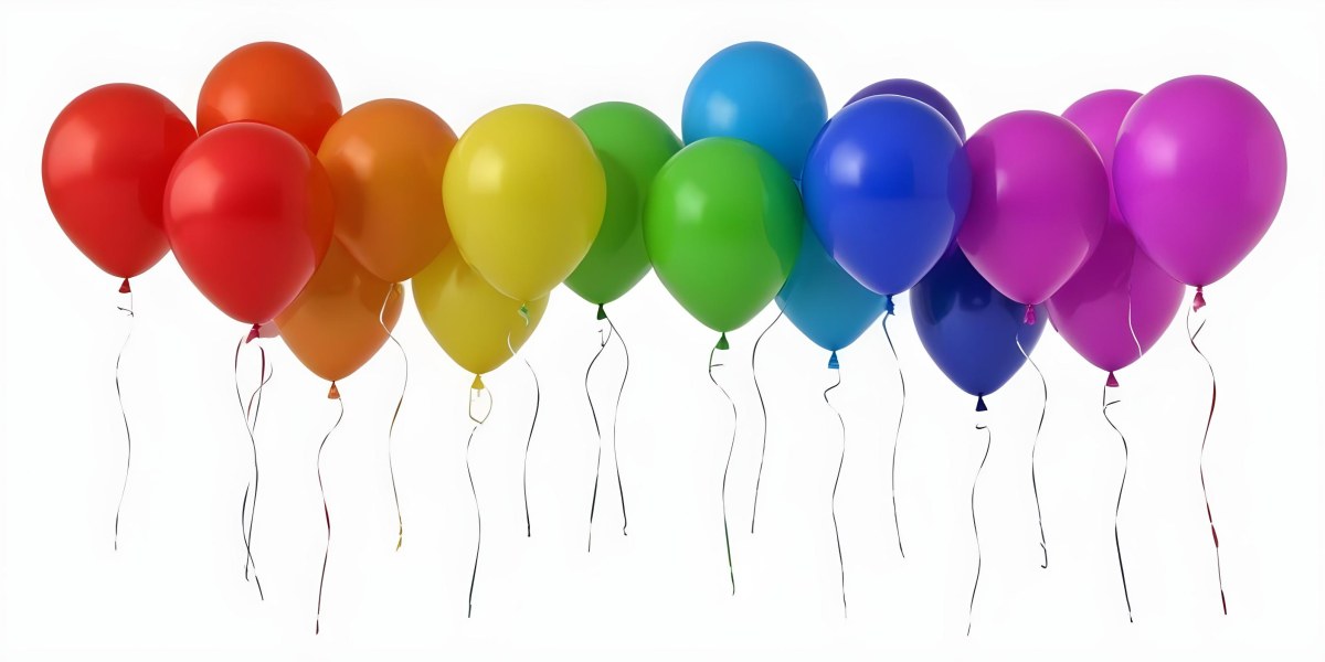 Colorful Balloons In Various Shades Of Red Blue Green Yellow And Purple 7 Ccc5