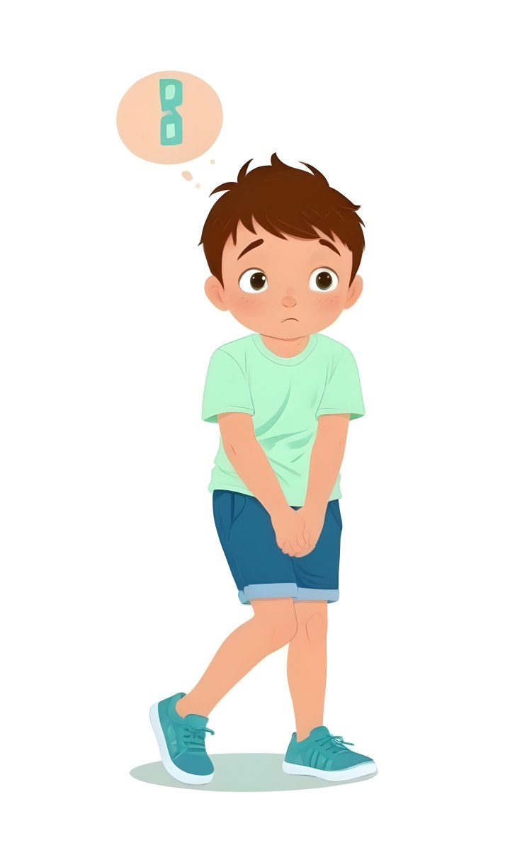 Digital Painting A Caucasian Boy Age 8