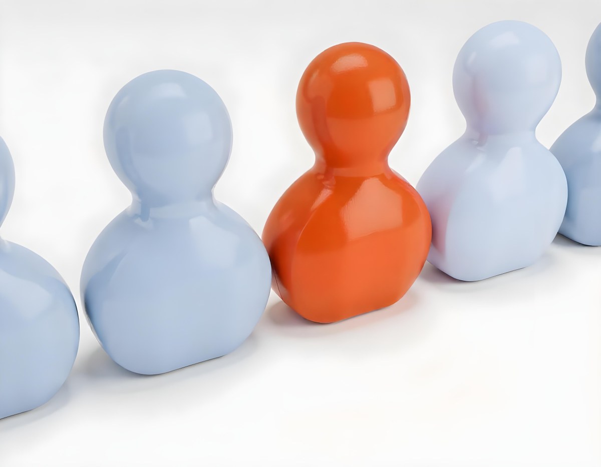 Three Game Pieces One Orange And Two Gray On A White Background 6 F19b