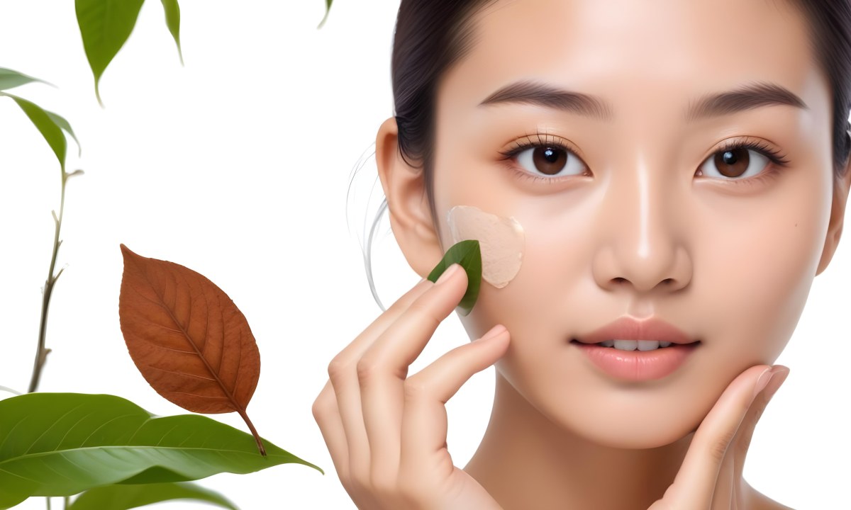 A Young Asian Woman With Smooth Skin Dark Eyebrows And Natural Makeup Looking Directly At The Camera 3 Cab3