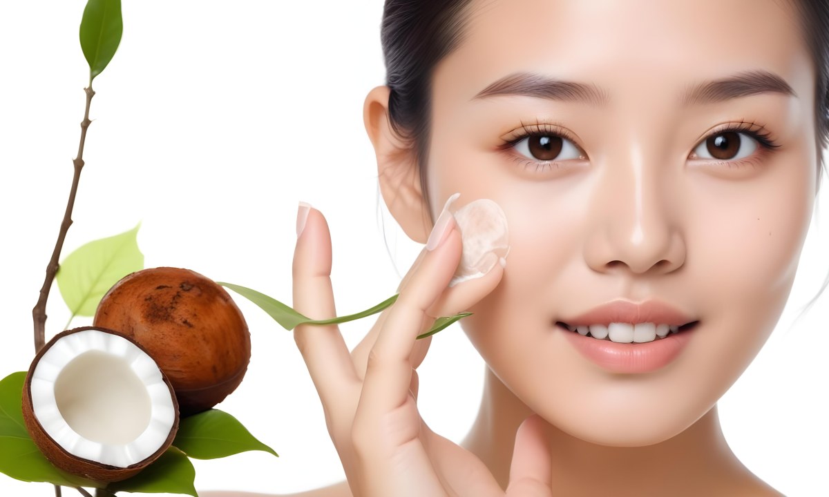 A Young Asian Woman With Smooth Skin Dark Eyebrows And Natural Makeup Looking Directly At The Camera 8 76a3