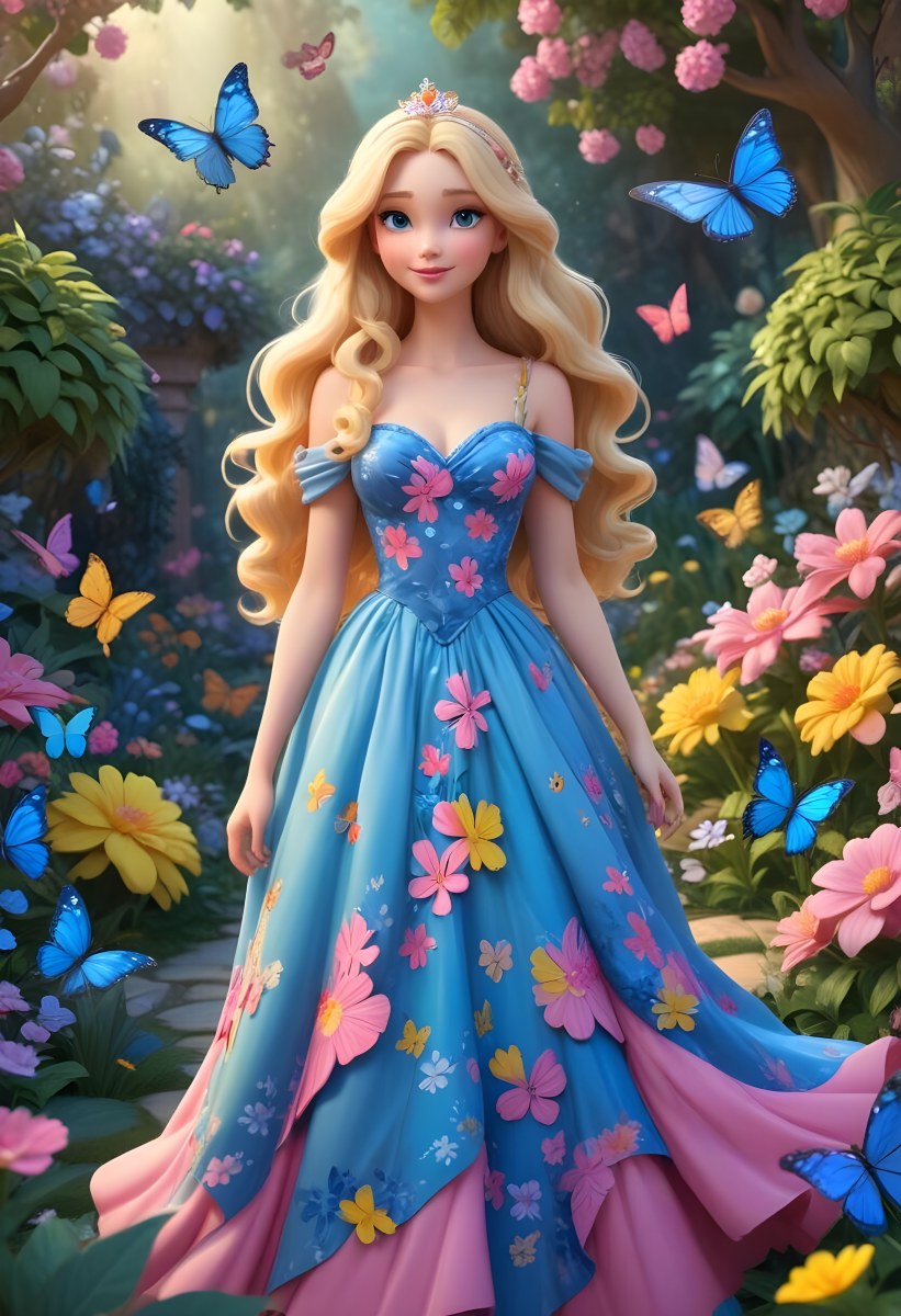 Adorable Cartoon Style A Young Fairskinned Caucasi 7 9e25