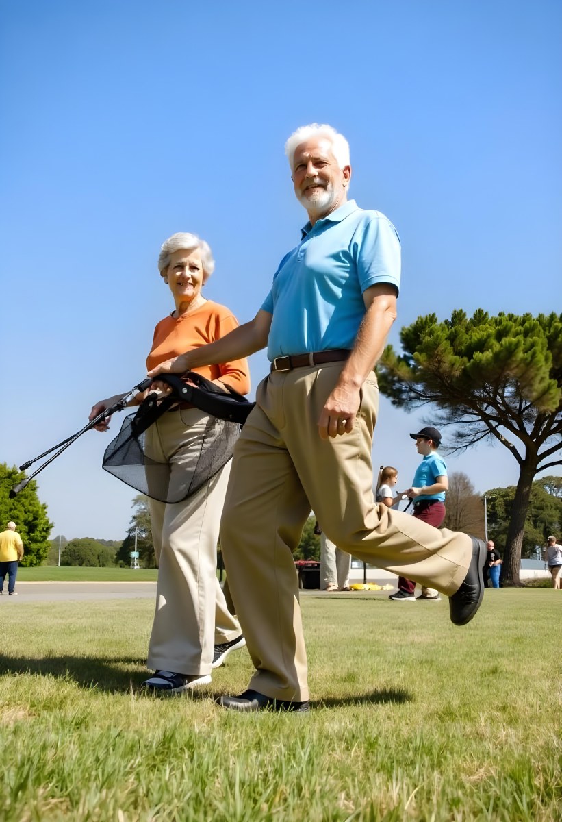 An Elderly Caucasian Couple A Man And A Woman