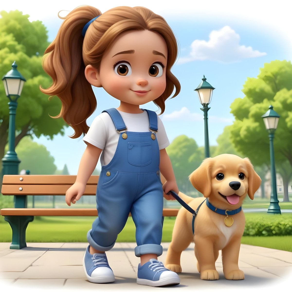 Colorful Flat Illustration Classical Animes A Young Girl Approximately