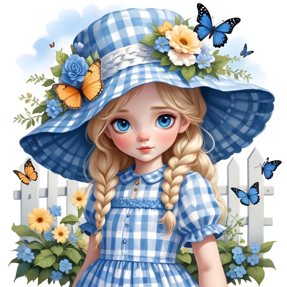 Digital Painting A Young Girl With Large Blue Eyes 2024 07 15t203419 361 97 F543