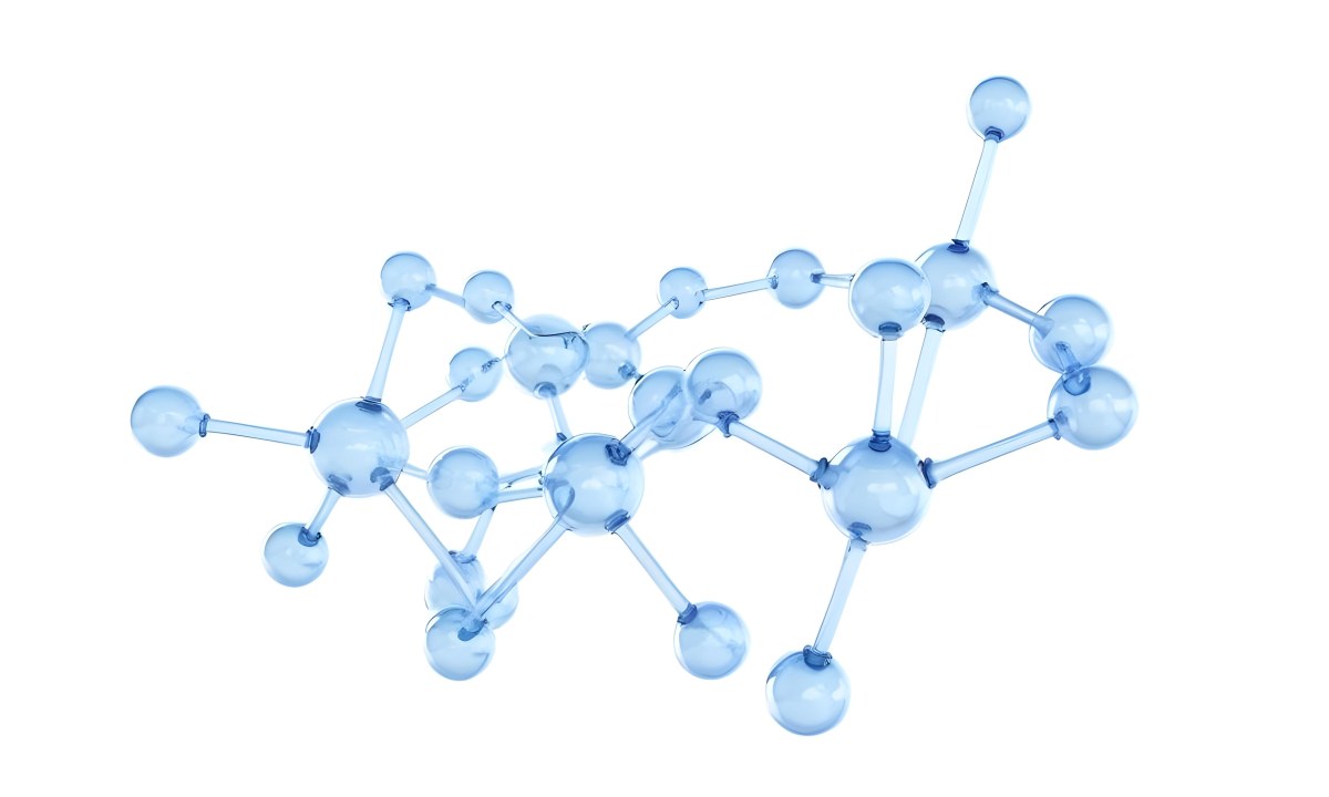 3d Model A Transparent Molecule Structure With Blue Spheres Connected By Thin Rods Science Concept Clean And Minimalist Design Isolated On A White Background Figure Octane Render Volumetric Highly Detailed Videog 13 A880