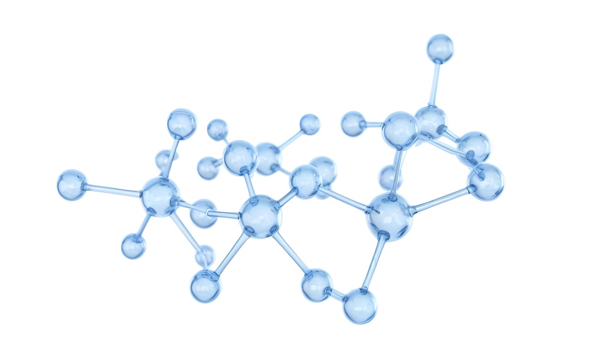 3d Model A Transparent Molecule Structure With Blue Spheres Connected By Thin Rods Science Concept Clean And Minimalist Design Isolated On A White Background Figure Octane Render Volumetric Highly Detailed Videog 19 A1ca