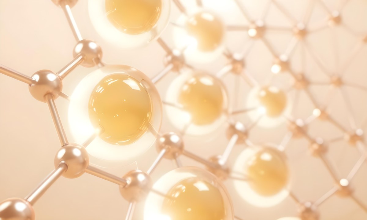 3d Model Golden Spheres Connected By Thin Rods In A Grid Like Structure Soft Lighting Clean And Minimalist Design Abstract Representation Of Molecular Structure Bright Background Figure Octane Render Volumetric 3 8418