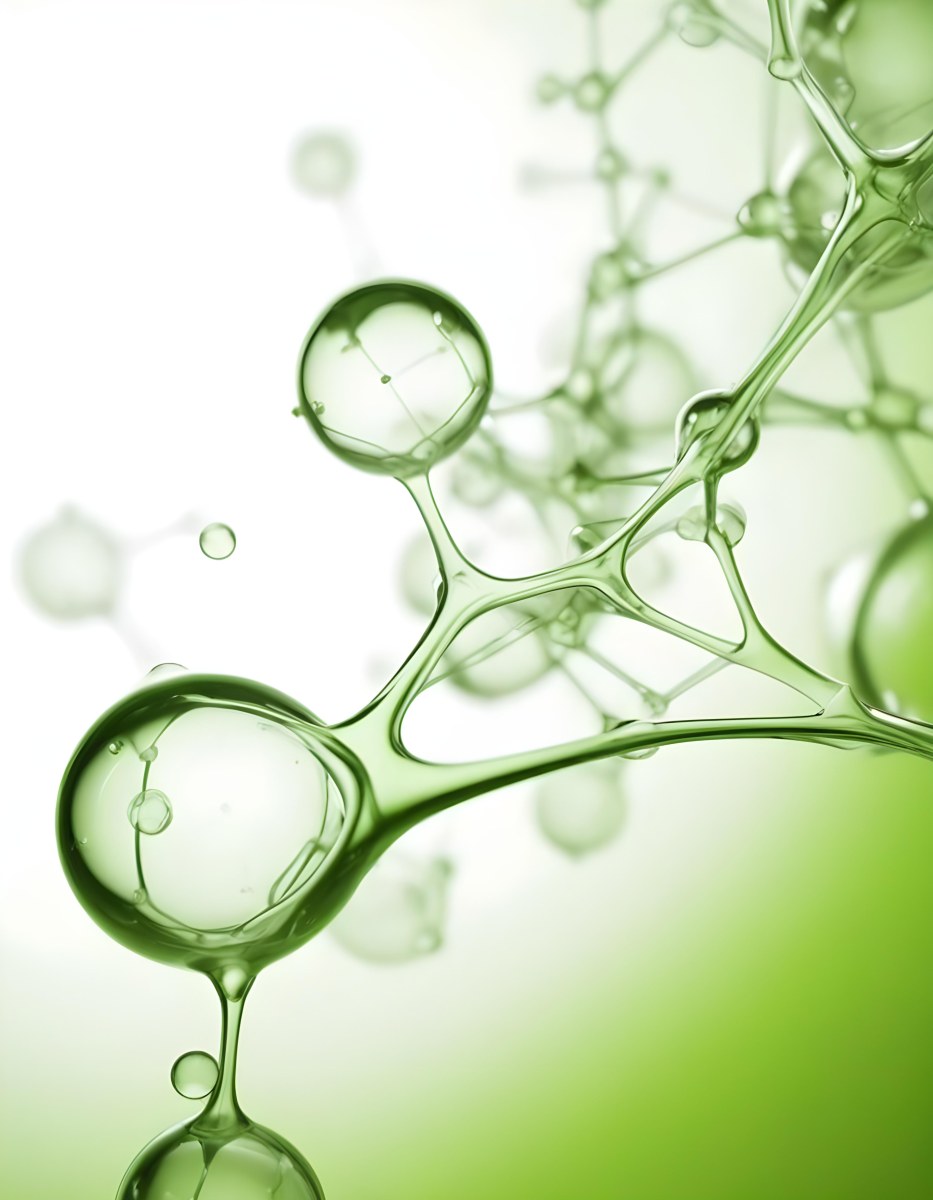 3d Model Green Molecule Structure With Interconnected Spheres And Thin Connecting Lines Against A Gradient White And Green Background Science Concept Organic Chemistry Figure Octane Render Volumetric Highly Detai 65 C7fd