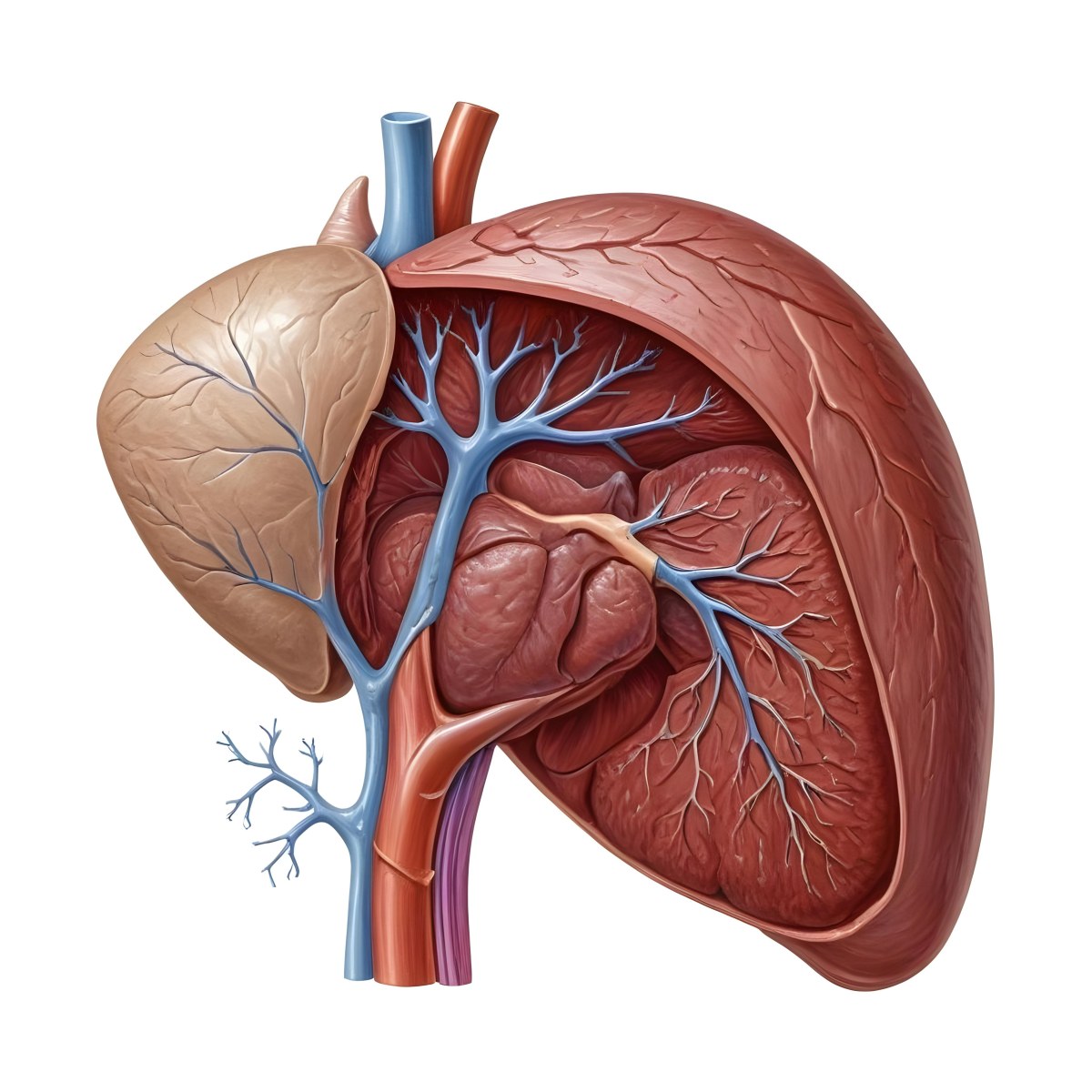 3d Model Human Liver Anatomy On A White Background Figure Octane Render Volumetric Highly Detailed Videogame Aesthetic 16 7bc2