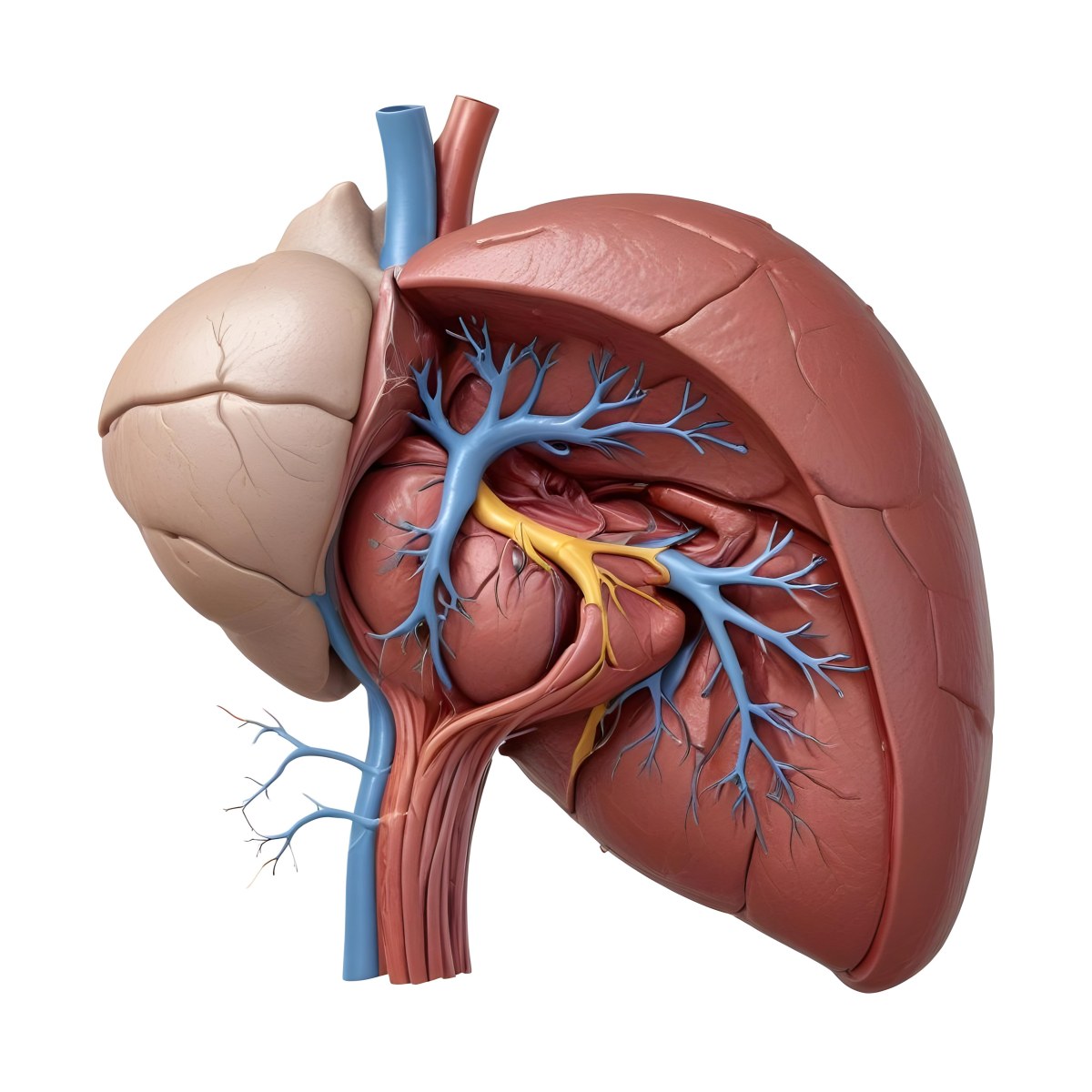 3d Model Human Liver Anatomy On A White Background Figure Octane Render Volumetric Highly Detailed Videogame Aesthetic 34 5b30
