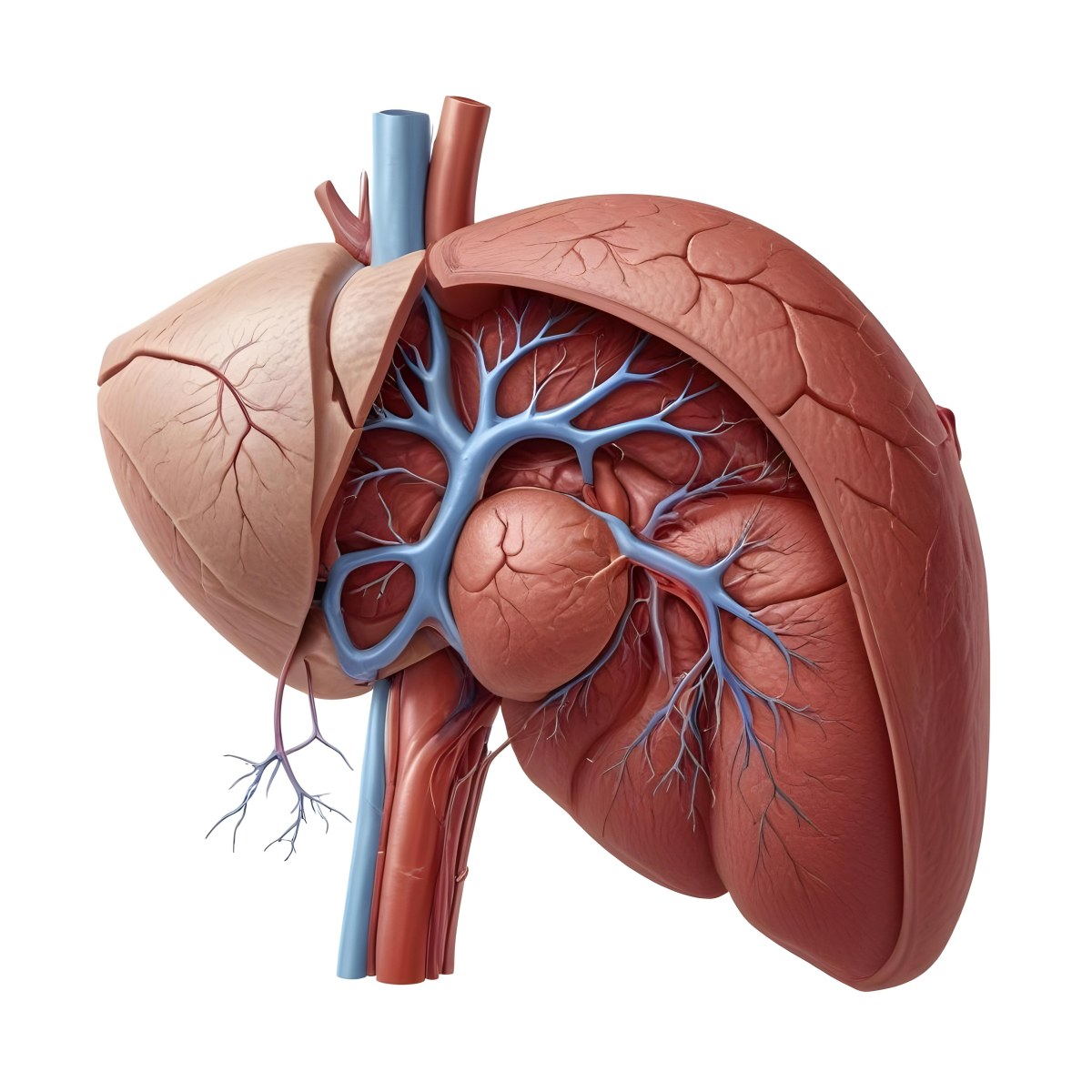 3d Model Human Liver Anatomy On A White Background Figure Octane Render Volumetric Highly Detailed Videogame Aesthetic 35 F3b3