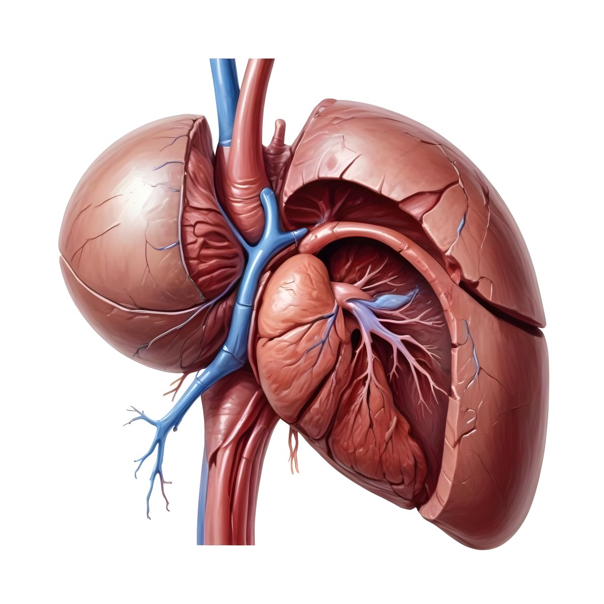 3d Model Human Liver Anatomy On A White Background Figure Octane Render Volumetric Highly Detailed Videogame Aesthetic 4 Dc23