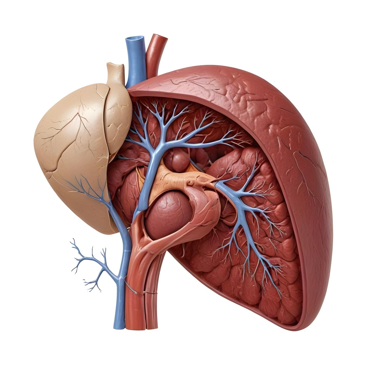 3d Model Human Liver Anatomy On A White Background Figure Octane Render Volumetric Highly Detailed Videogame Aesthetic 9 F691