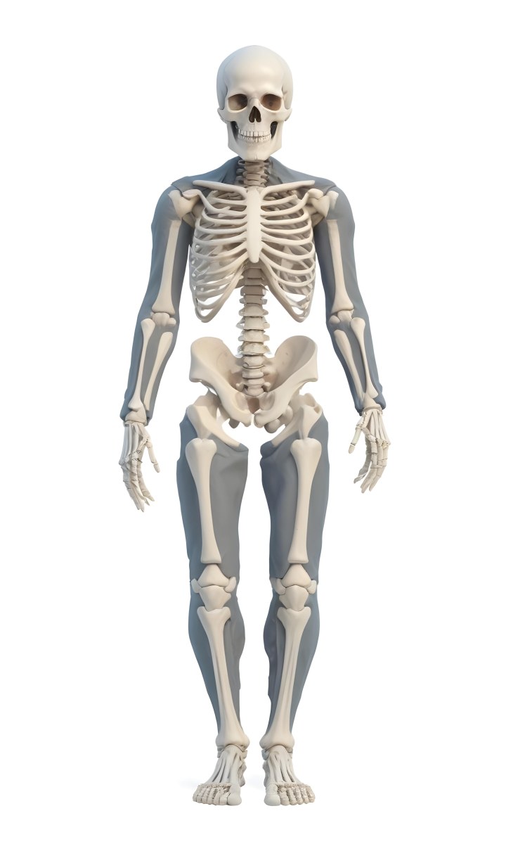 3d Model Human Skeleton On A White Background Figure Octane Render Volumetric Highly Detailed Videogame Aesthetic 44