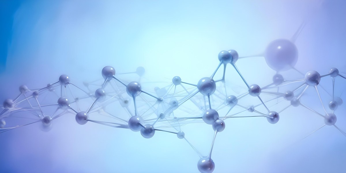 3d Model Molecular Structure With Interconnected Spheres And Lines Creating A Network Like Pattern Soft Blue And White Color Palette Minimalist Composition Clean And Modern Aesthetic Abstract Representation Of Sci 38 Bb47