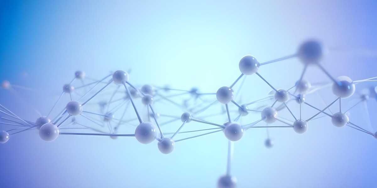 3d Model Molecular Structure With Interconnected Spheres And Lines Creating A Network Like Pattern Soft Blue And White Color Palette Minimalist Composition Clean And Modern Aesthetic Abstract Representation Of Sci 52 C9ea